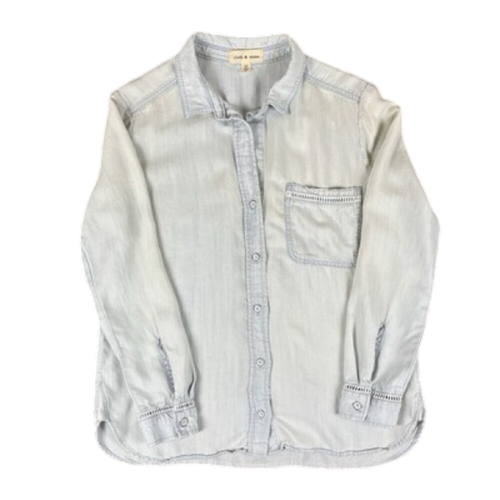 Anthropologie Cloth & Stone‎ Sky Blue Blouse, medium